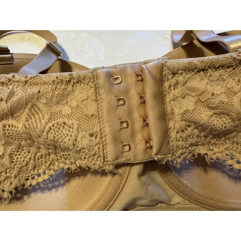 Aerie Real Power Convertible Strapless or Straps Push Up Bra Beige 32DDD NEW NWT